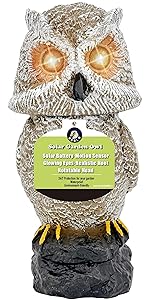 Amazon.com: Ugold Solar Powered Garden Owl with Motion