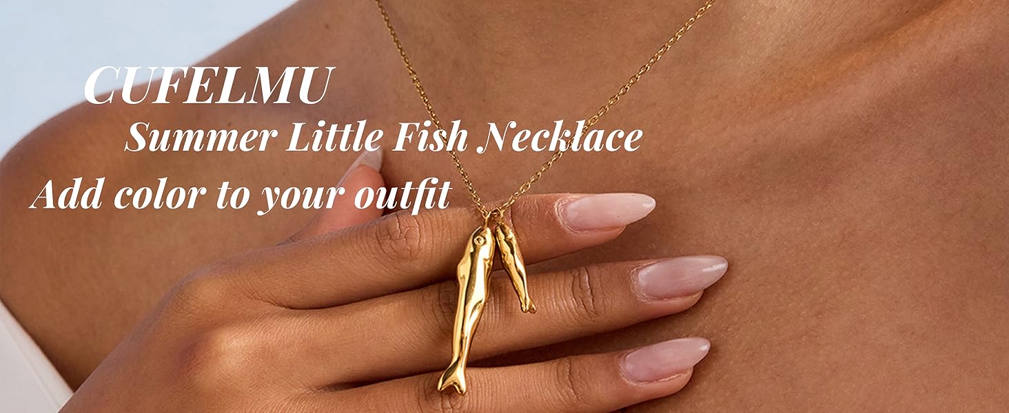 Fish Pendant Necklace for Women