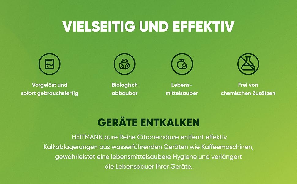 Vielseitig & effektiv: lebensmittelsauber & frei von chemischen Zusätzen