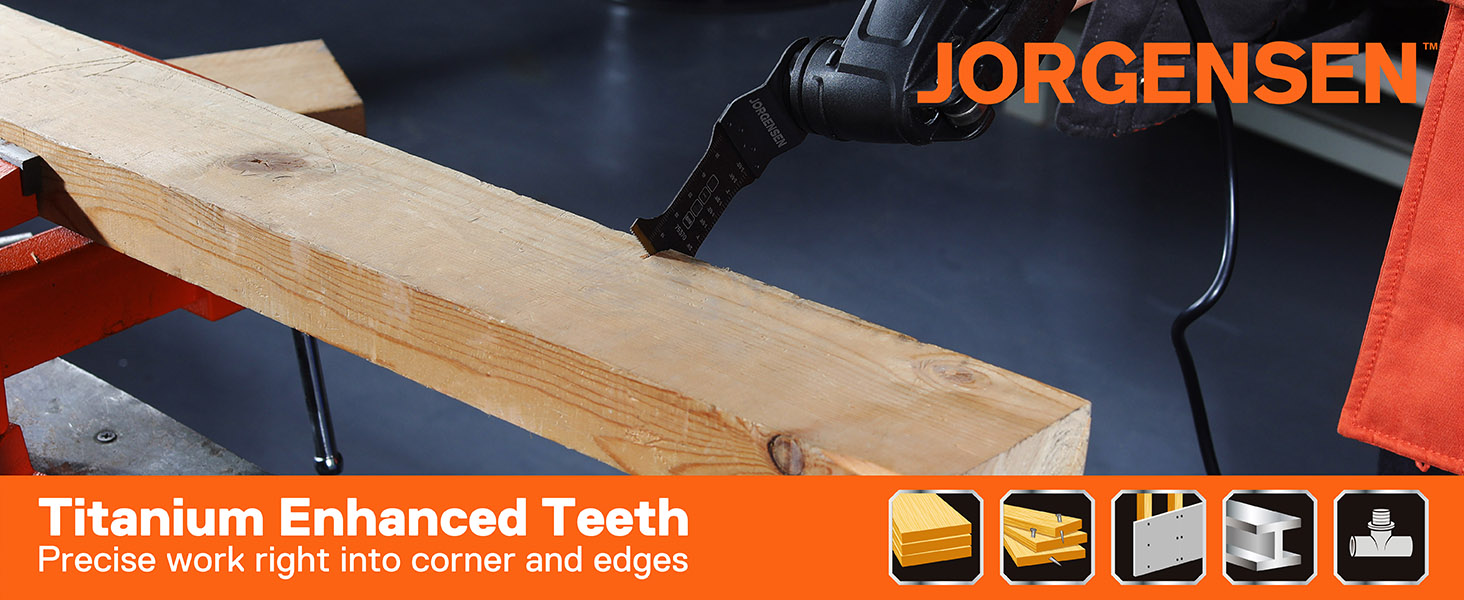 5 Pack Oscillating Saw Blades, BiMetal Multitool Blades with