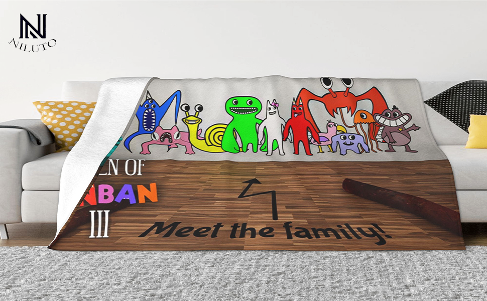 NILUTO Garten of Ban Ban Blanket, Super Soft, and Warm Plush Ban Ban Blankets Cute