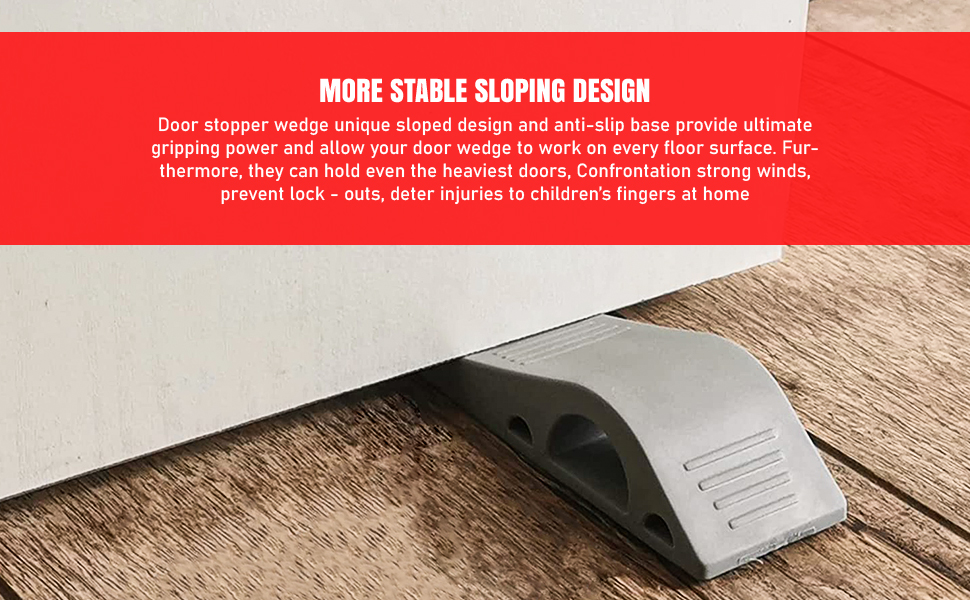 Melamor Original Rubber Door Stopper Security Door Stop Wedge UcaseArt