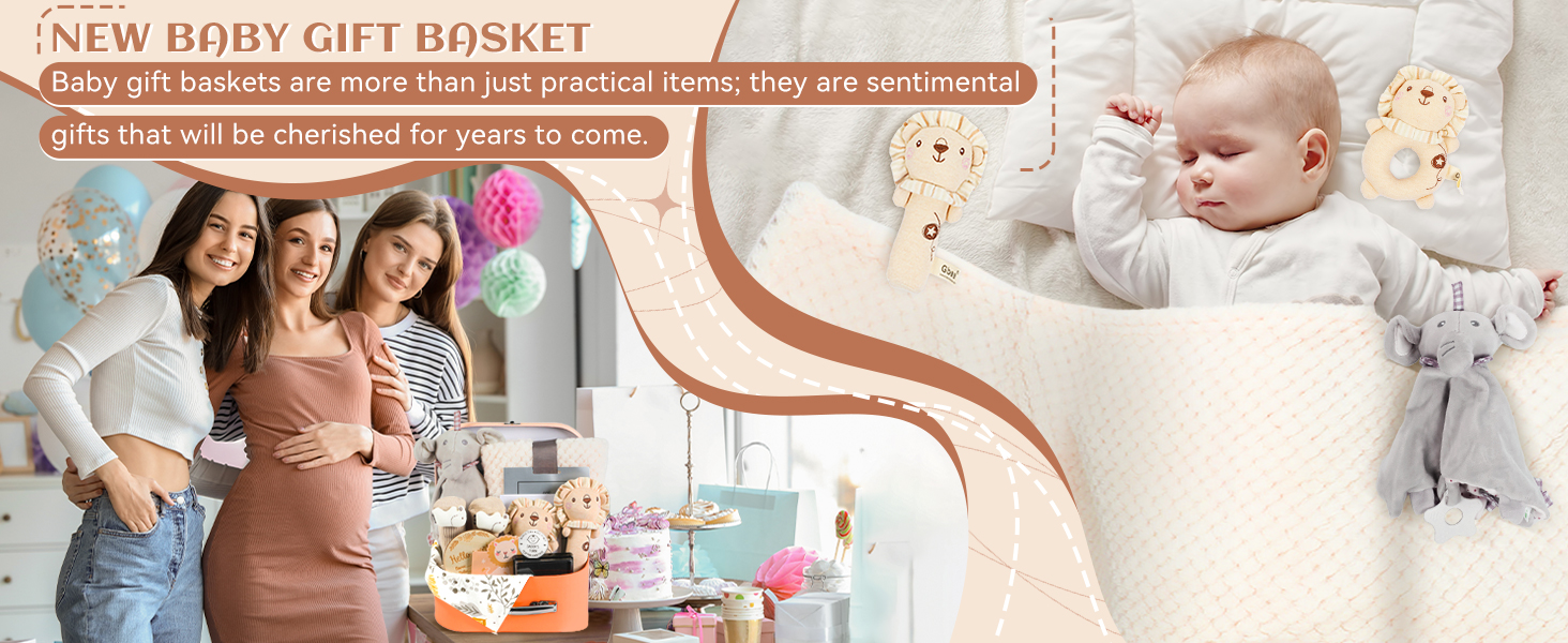 Baby Shower Gifts Basket for Newborns