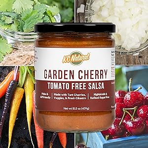 Garden Cherry salsa ingredient background