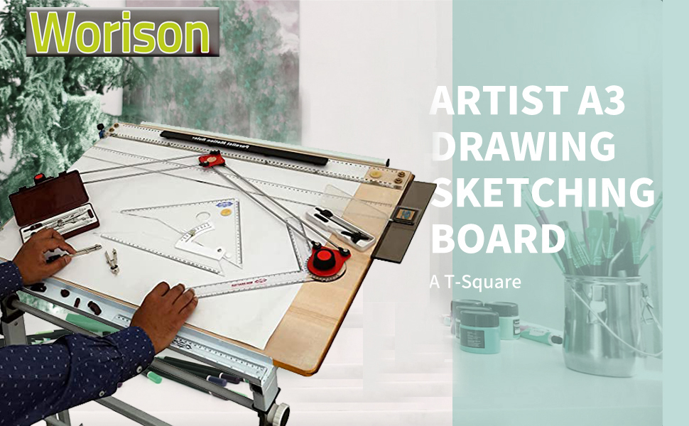Worison Pinewood A3W Drawing Board A3 Size, 12 x18 Inch for Artists