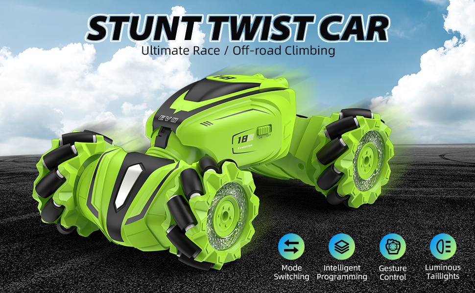 AONGAN RC Stunt Car,360° Flips Drift HighSpeed RC Car,Gesture