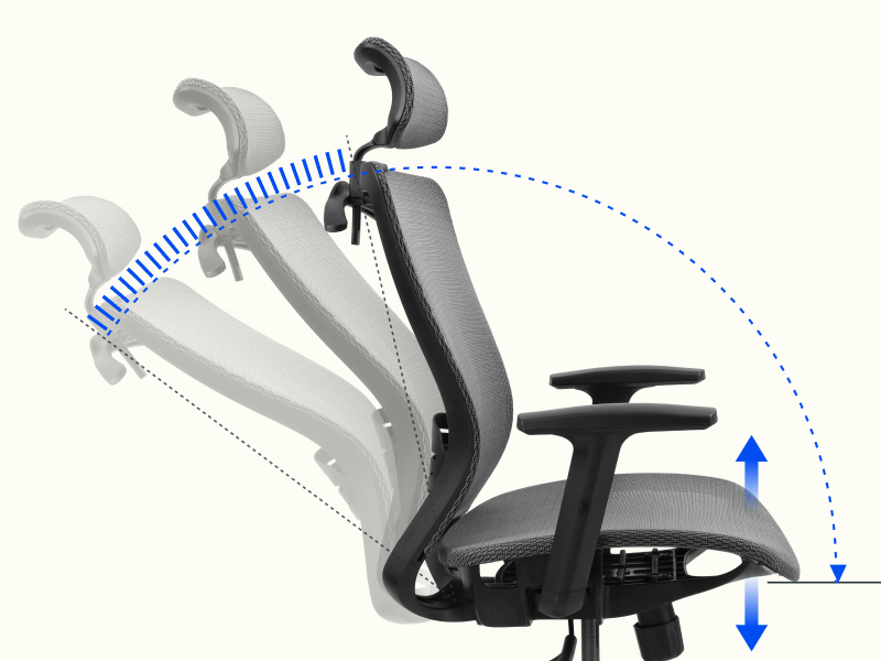 Amazon.co.jp FLEXISPOT オフィスチェア デスクチェア OC3 人間工学 エラストマーメッシュ素材 通気性 4段階