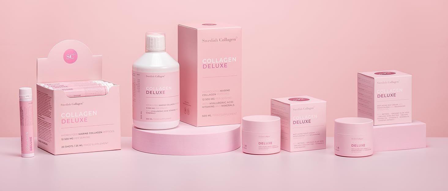swedish Collagen brand story background without text