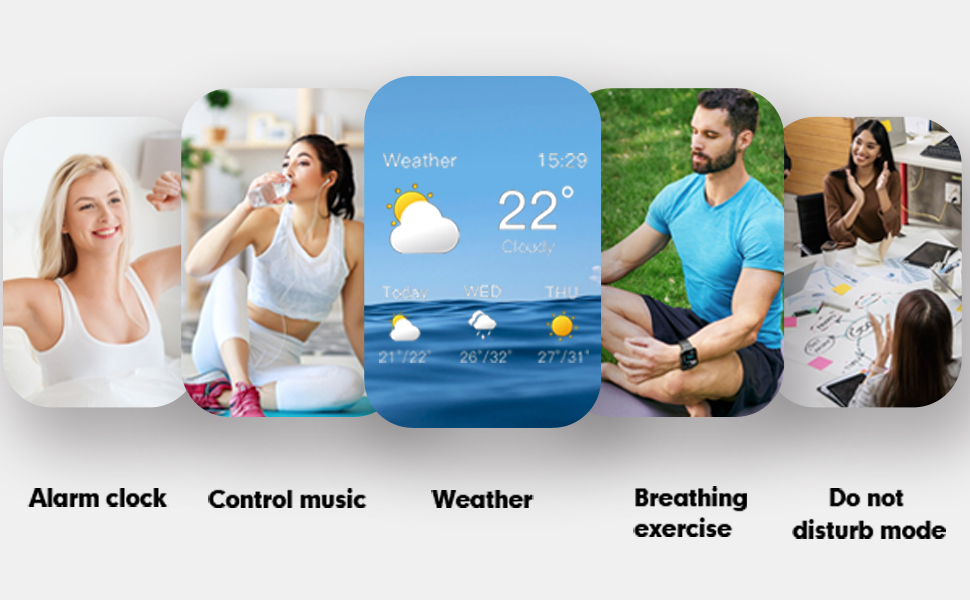 multifunction watch weather alarm breathing trainning