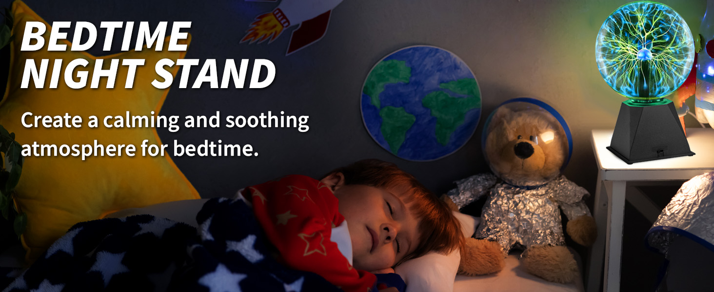 Playbees Plasma Ball Green bedtime night stand calming soothing