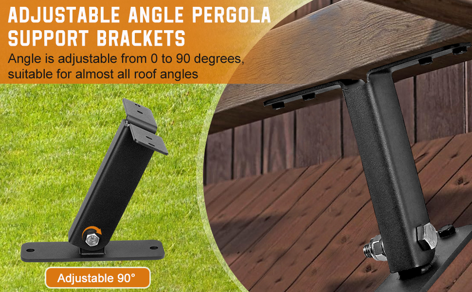 3Pack Roof Riser Brackets for Patio Cover,Heavy Duty