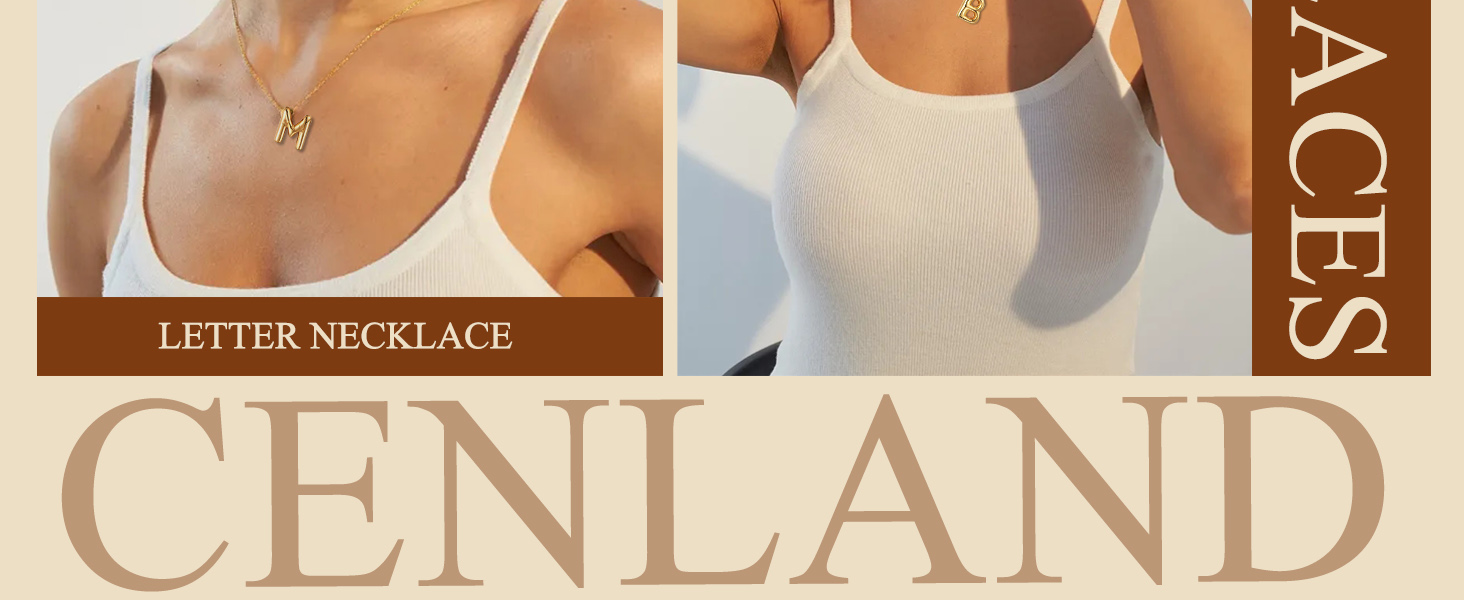 letter necklace for women