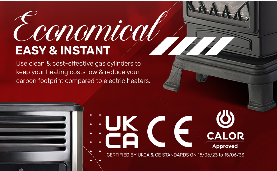 Calor Gas Heaters Manhattan Delux 3.4kw Indoor Super Heater