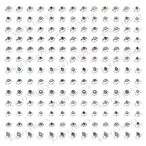 Stackable Silver rings boho