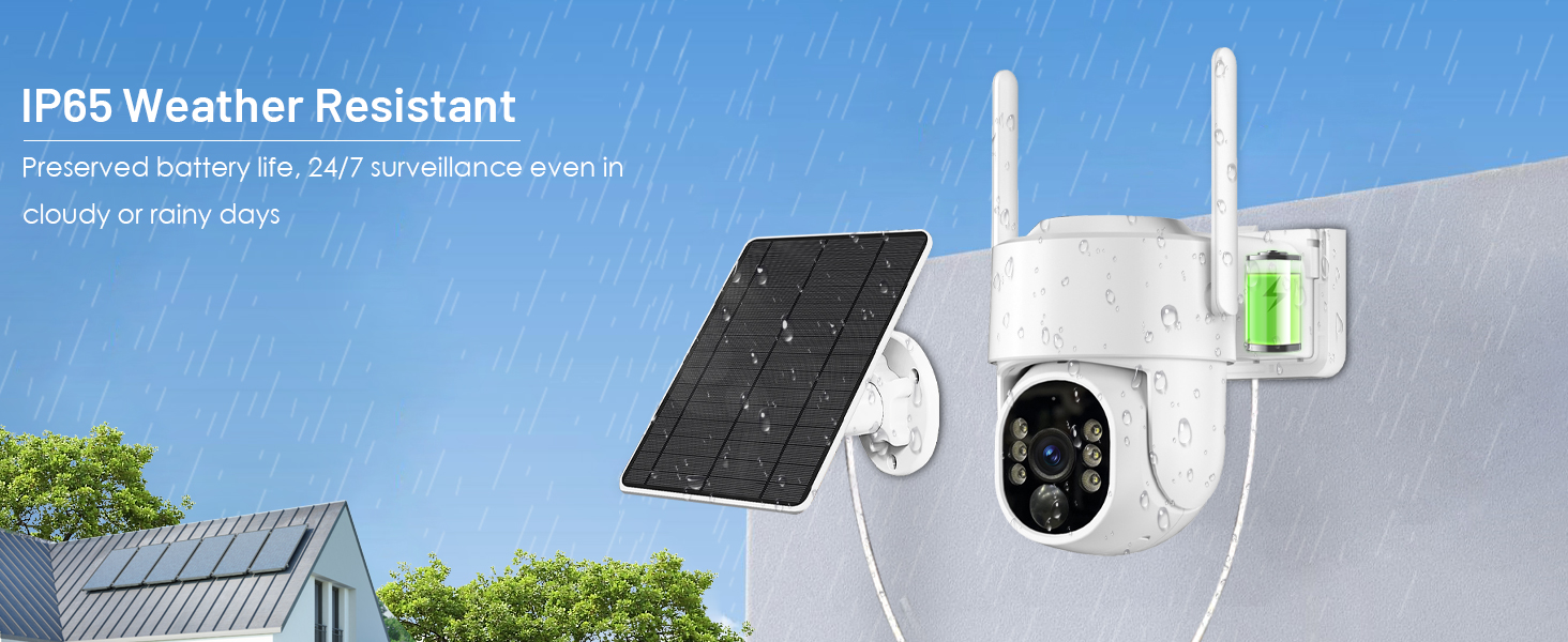 solar camera outdoor wireless weatherproof for outdoor use