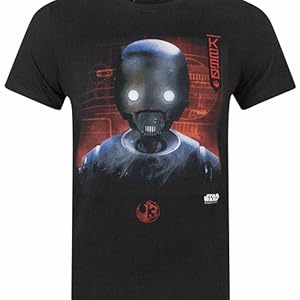 Amazon.com: STAR WARS Rogue One K2S0 Robot Men's T-Shirt (S