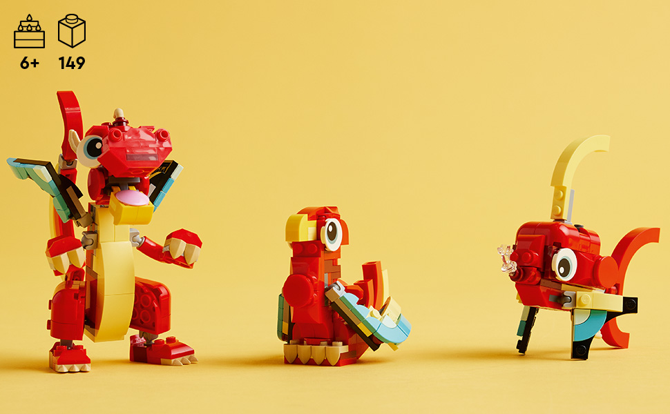 Amazon.co.jp: レゴ(LEGO) クリエイター 赤いドラゴン おもちゃ