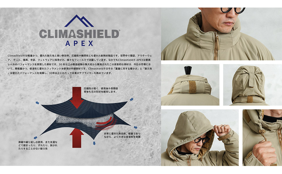 Amazon | 米軍 ECWCS GEN III LEVEL 7 ジャケット Climashield