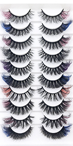 colored lashes