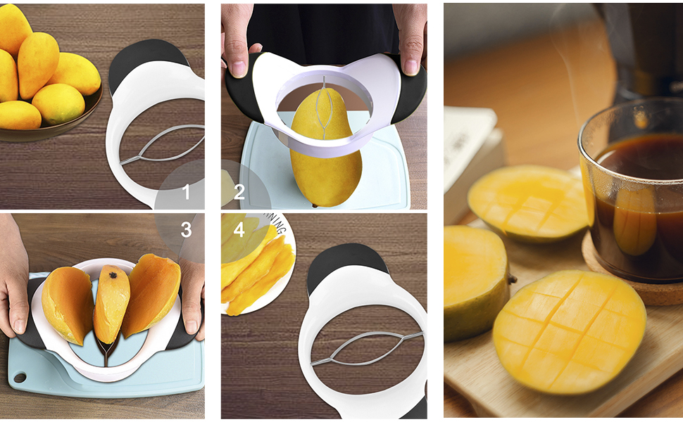 OBR Mango Peeler, Mango Slicer and Pitter with Stainless