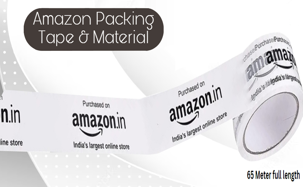 Dfix® Self Adhesive Amazon Printed Packing Cello Tape 65 Meters in