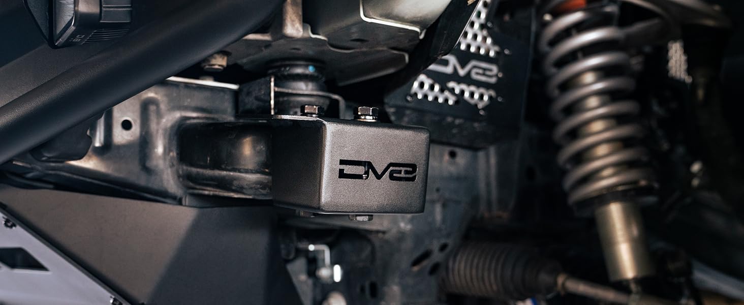 DV8 Offroad Crash Bar Caps with Accessory Mount for 2021