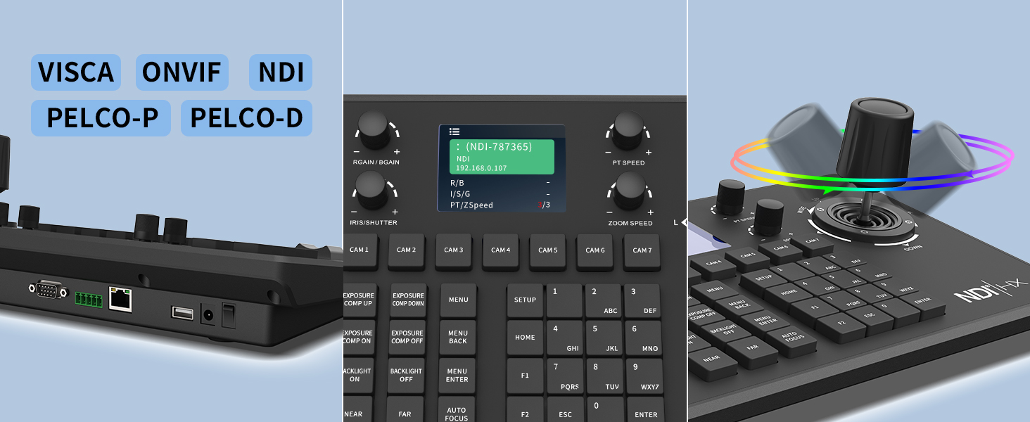 NDI PTZ Camera controller