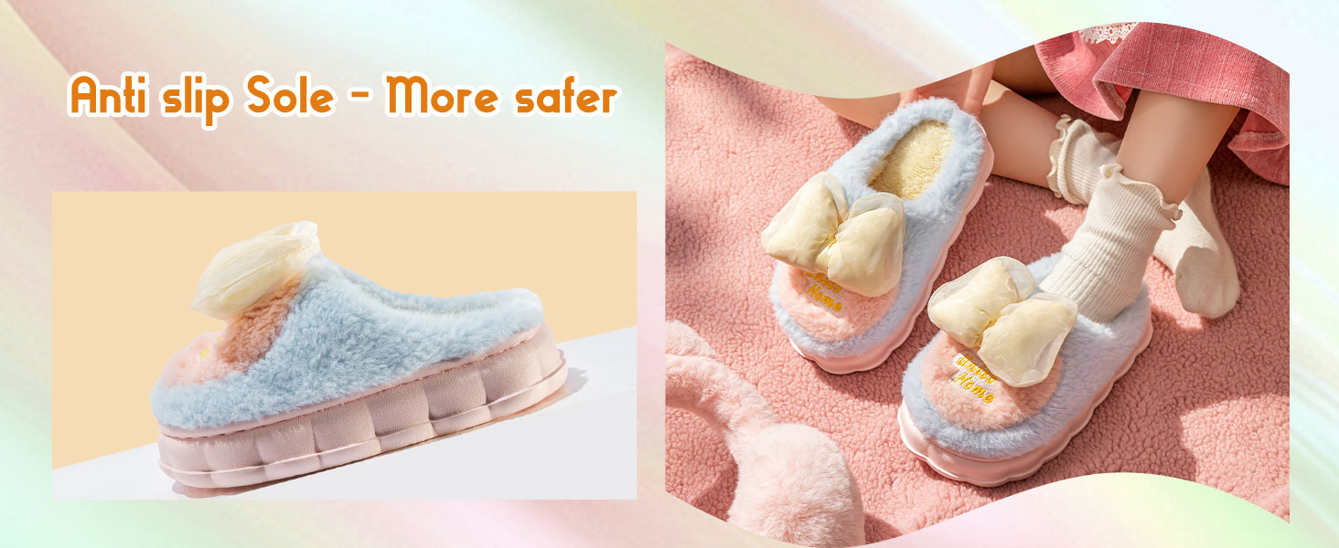 Girls Slippers Fluffy