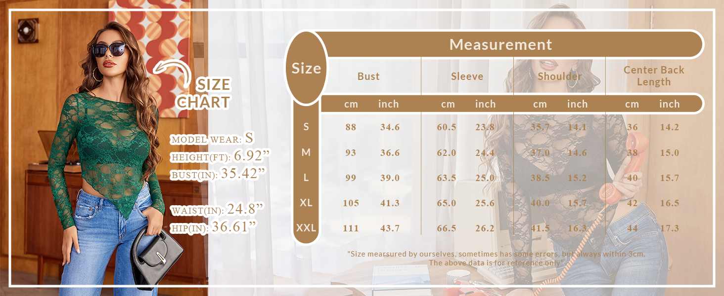 lace black long sleeve top