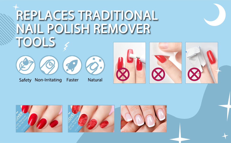 Gel Nail Polish Remover 3 Pack, Gel Remover for Nails