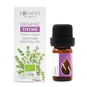 Organic thyme essential oil 5 ml, 100% pure and natural, Essences Bulgaria