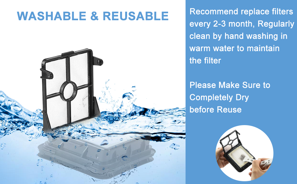 1866 Replacement Filter for Bissell Crosswave Pet Pro