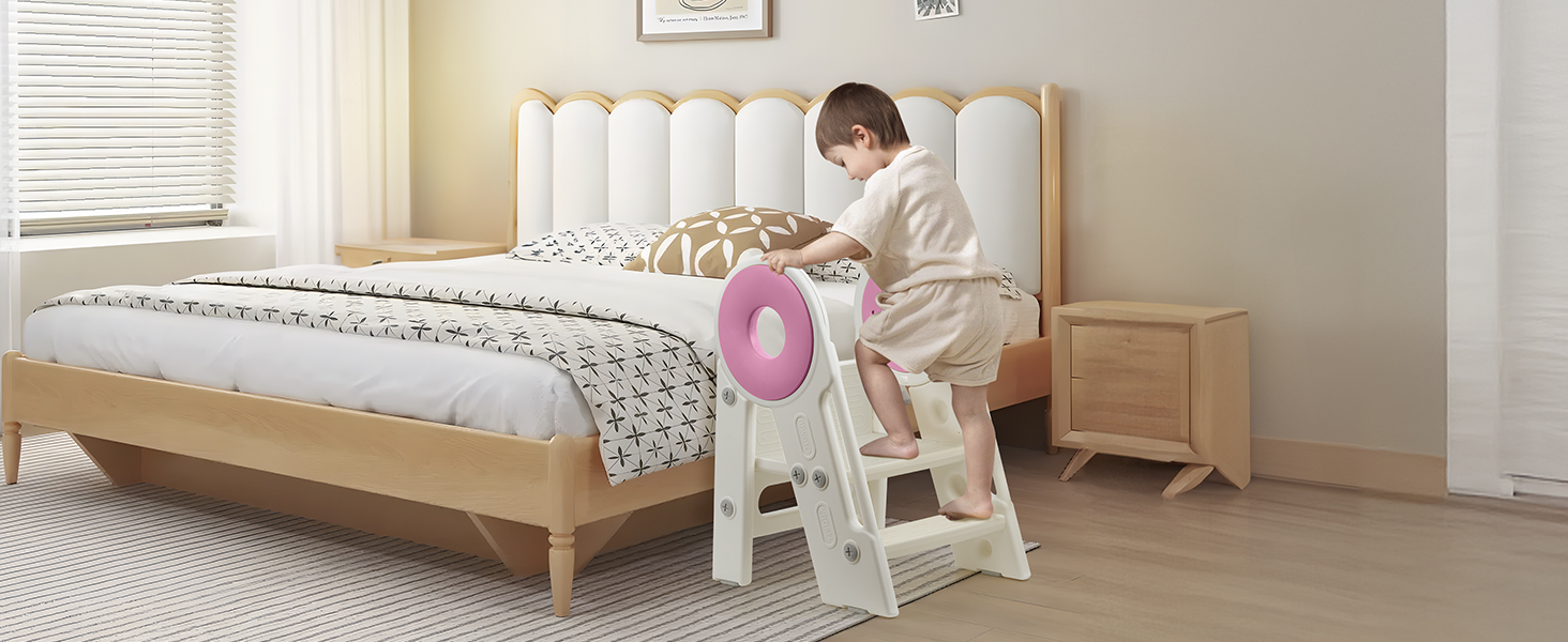 Toddler Step Stool for Bathroom Sink, 3in1 Foldable Step