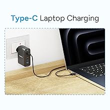 150w gan charger type c;dell hp macbook type c laptop charger;100w charger;apple charger;macbook