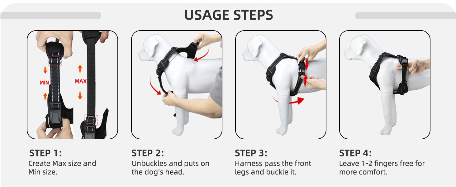 airtag dog harness integrated waterproof apple air tag holder dogs vest harnesses no-pull harness l