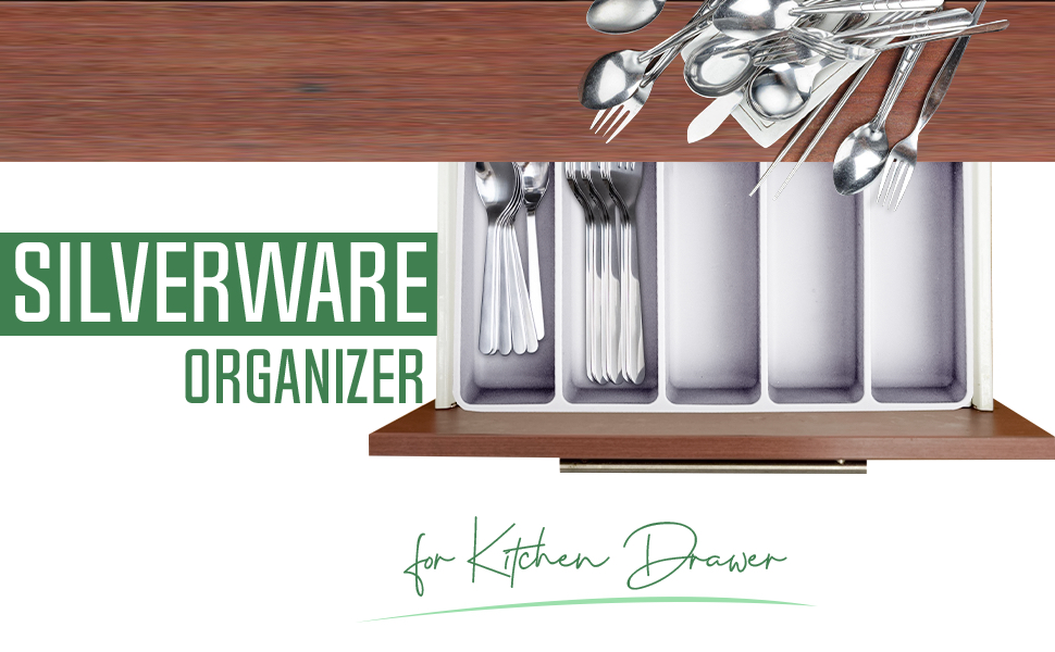 Silicone Rubber NonSlip, NonToxic, Grey Silverware and