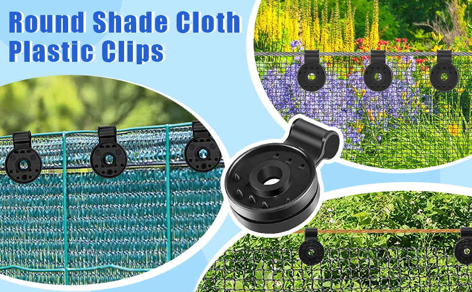 100PCS Shade Cloth Heavy Duty Lock Grip,Fixed Clip for