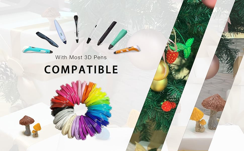 lovejoyou 3d pen filament refills are compatible with many 3d printer pens on the market