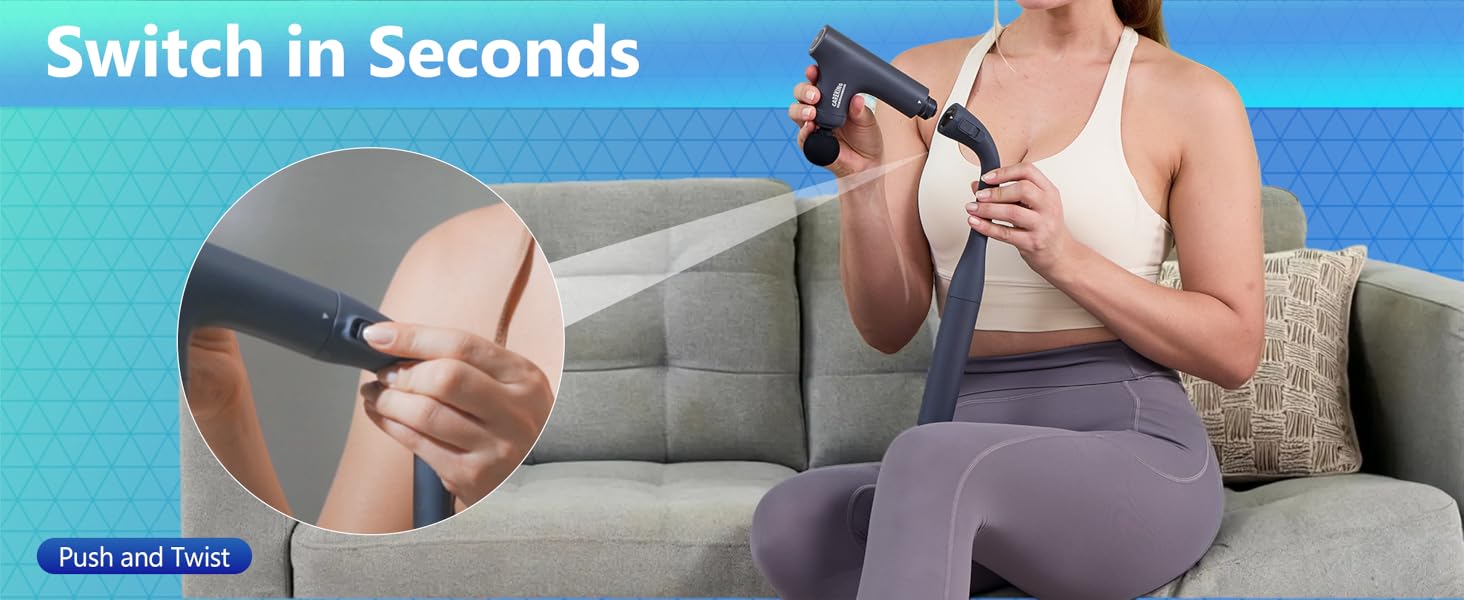 detachable massage gun for back