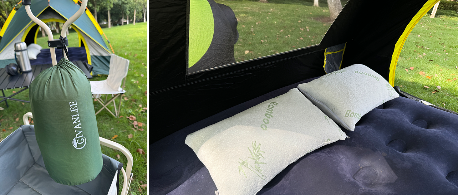 protable camp pillow