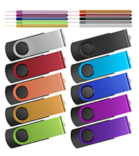 Flash Drive Pack of 10 Thumb Drives Bulk USB Drives