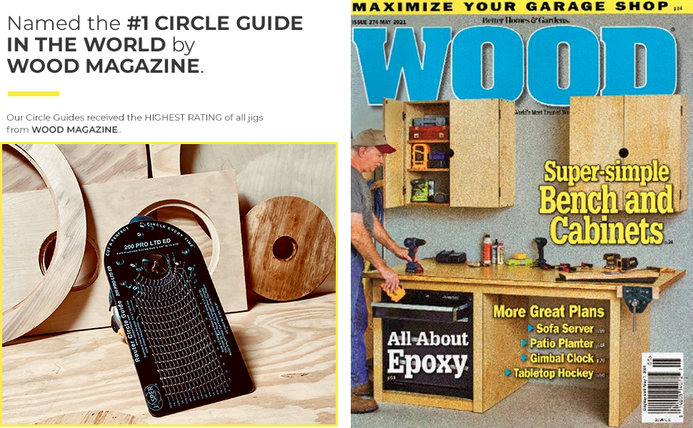 Jasper 200 PRO Circle Cutter Router Jig Router Circle Cutting Jig