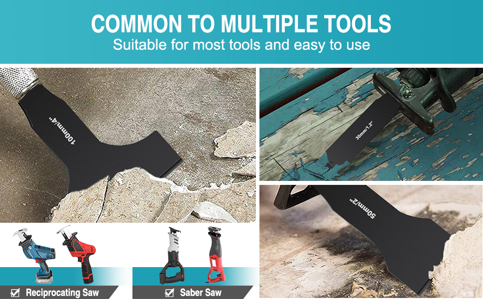 Halaron Reciprocating Saw Saber Blade,Heavy Duty Carbon Steel Scraping