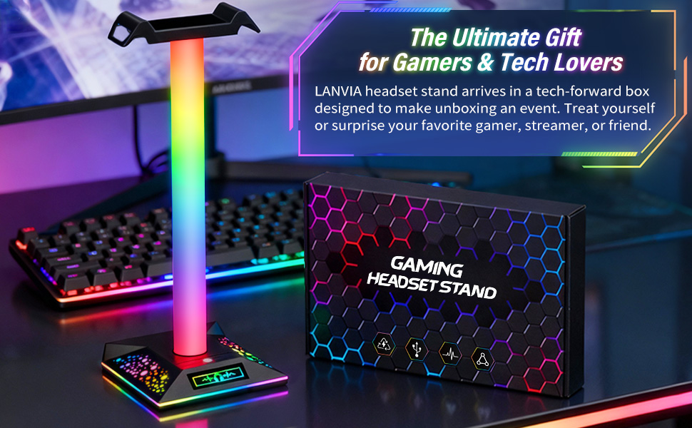 headphone stand with charger gaming accessories for boys