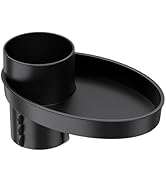 Shkalacar Car Seat Snack Tray, Portable Cup Holder Plate with Plate Organizer Rotatable Carseat C...