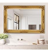 Amazon.com: Large Antique Mirror, Gold Vintage Baroque