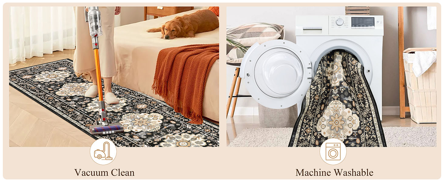 kitchen runner rugs non skid washable