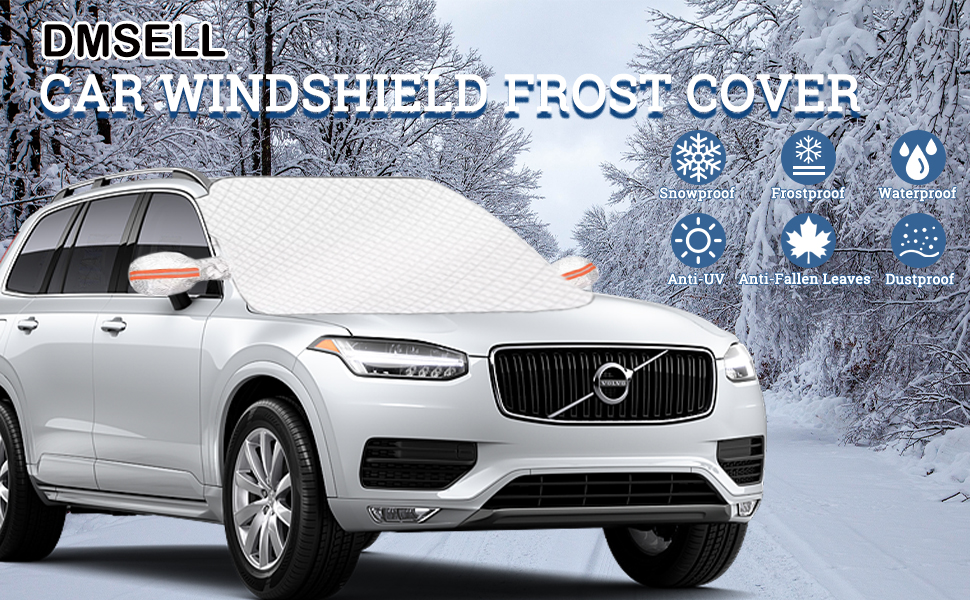 DMSELL Thicken Car Windscreen Cover for Winter, Windshield