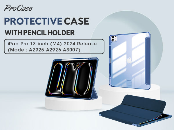 Amazon.com: ProCase for iPad Pro 13 Inch Case M4 2024 with
