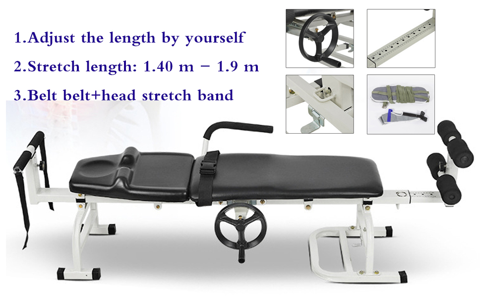 Therapeutic Stretch Machine Traction Device Portable Compact Stretcher Daily Decompression Therapy